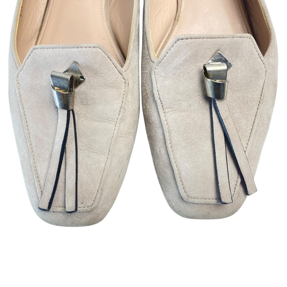 Stuart Weitzman Slipknot suede loafers in Tan Size 8 - Picture 2 of 13